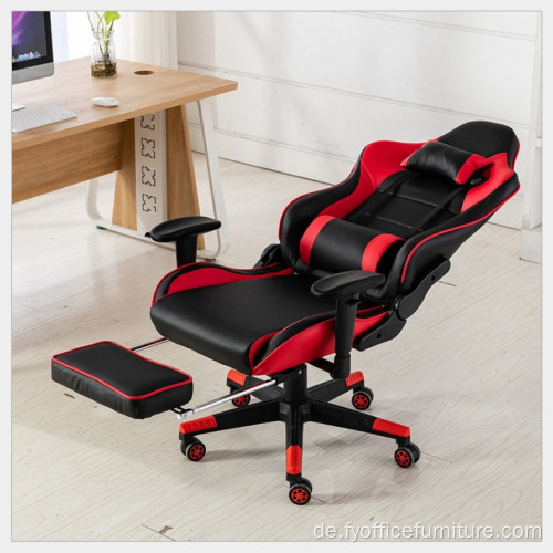 EX-Factory-Preis Büro Racing Computer Leder Gaming Stuhl mit Fußstütze